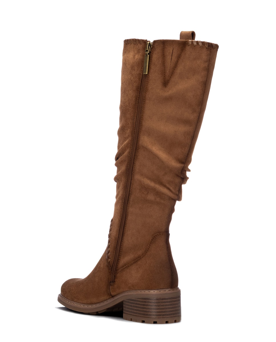Bota de mujer con cremallera - Refresh - Camel Camel-2