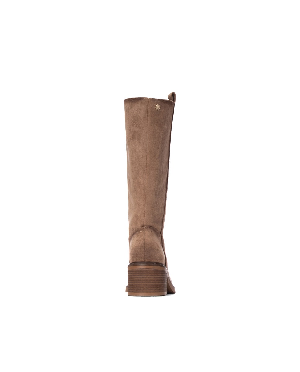 Bota de mujer con cremallera - Refresh - Marrón Marrón-5