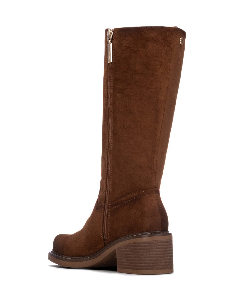 Bota de mujer con cremallera - Refresh - Camel Camel-2