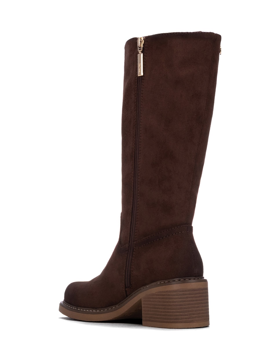 Bota de mujer con cremallera - Refresh - Marrón Marrón-2