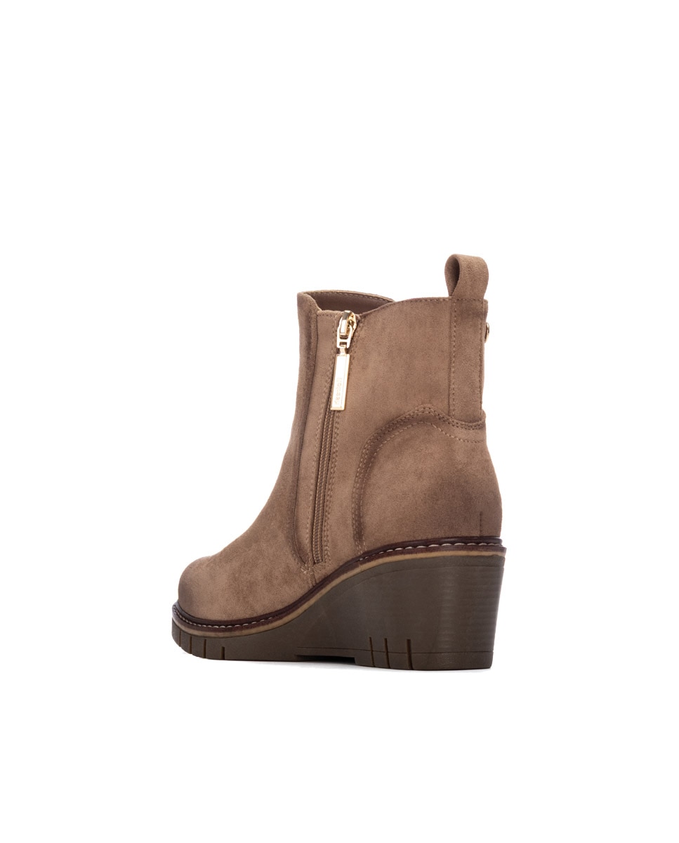 Botines de mujer con cremallera - Refresh - Marrón Marrón-2