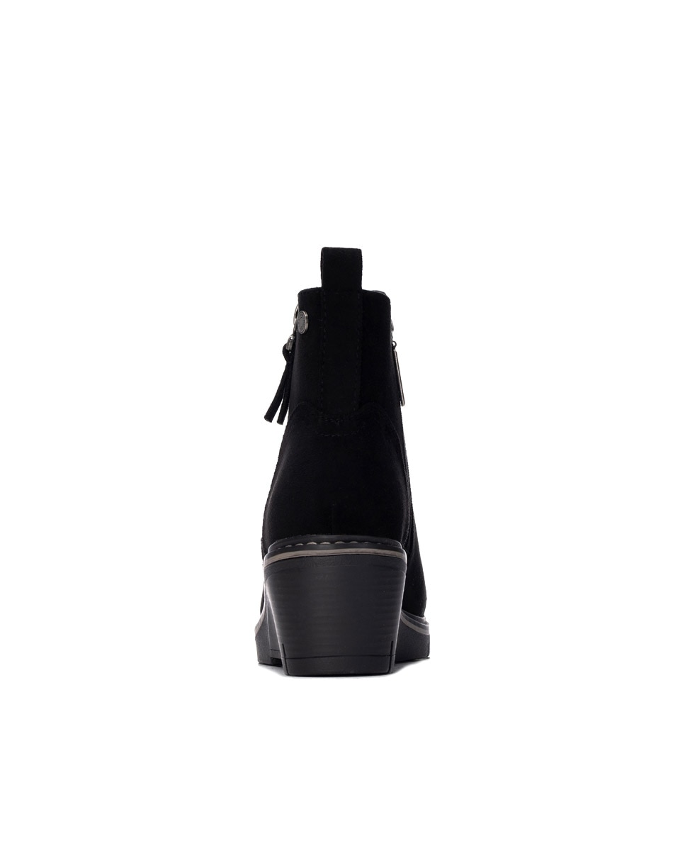 Botines de mujer con cremallera - Refresh - Negro Negro-4