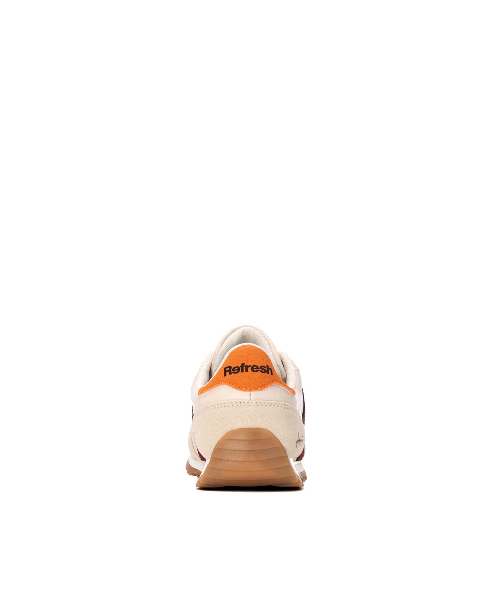 Zapatilla de mujer con cordones - Refresh - Burdeos Burdeos-5
