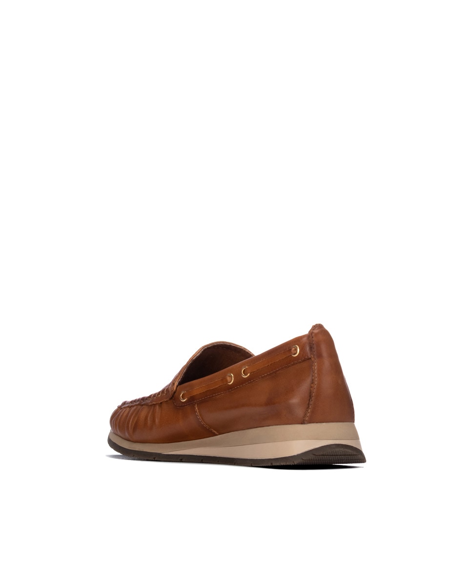 Mocasín de mujer de piel - Carmela - Camel Camel-2