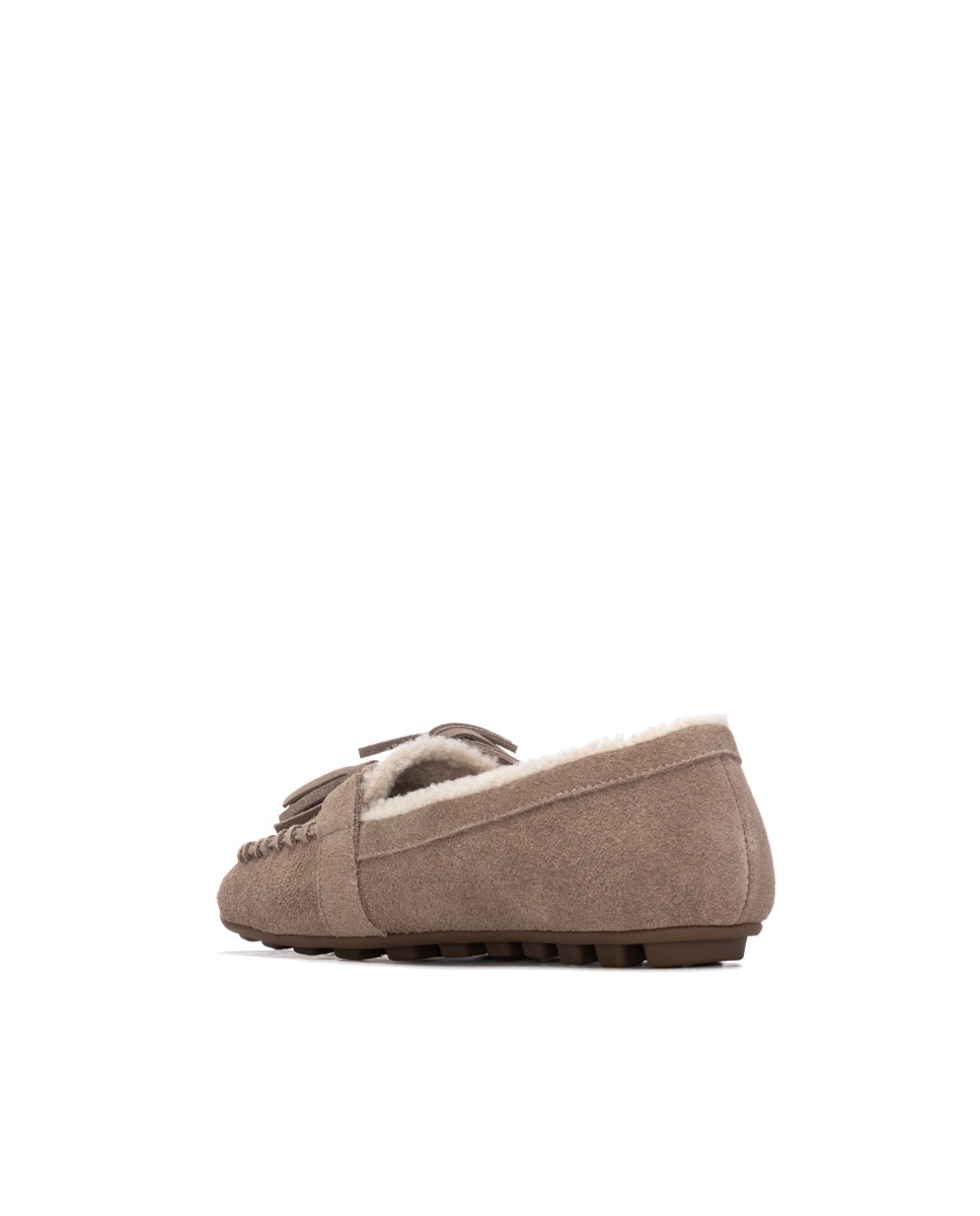 Mocasín de mujer de piel - Carmela - Marrón Marrón-2