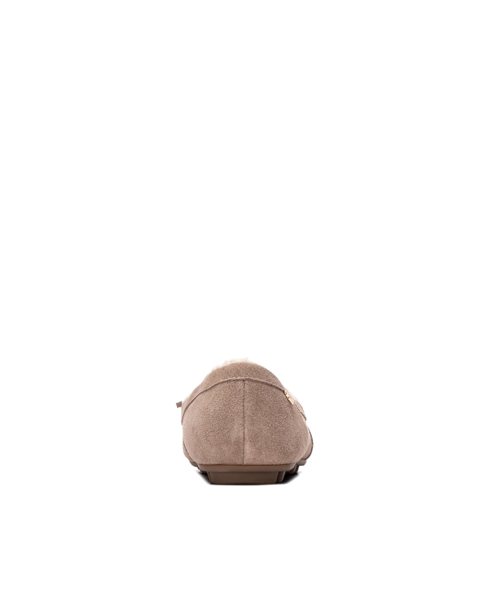 Mocasín de mujer de piel - Carmela - Marrón Marrón-5