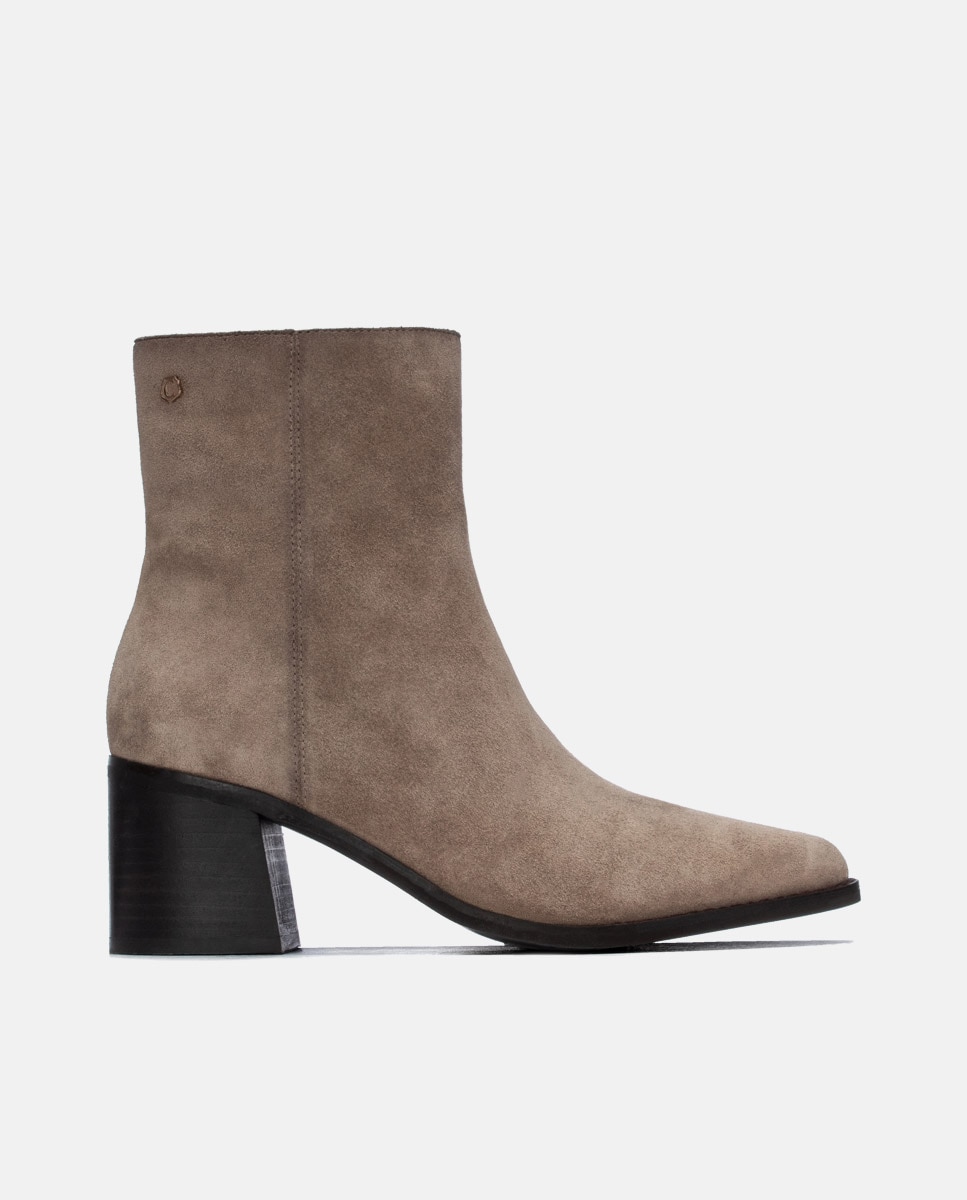 Botines de mujer con cremallera - Carmela - Marrón Marrón-1