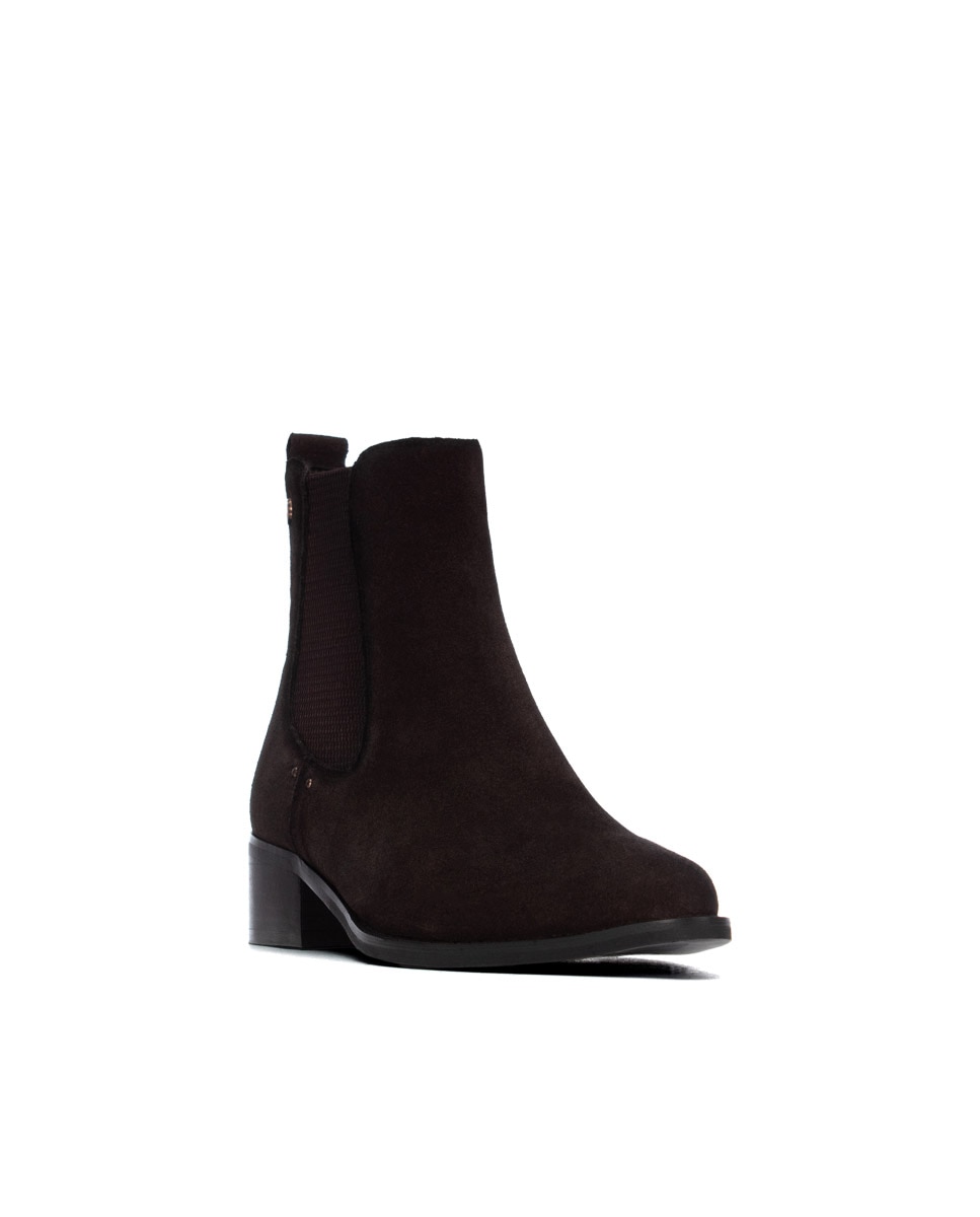 Botines de mujer de piel - Carmela - Marrón Marrón-3