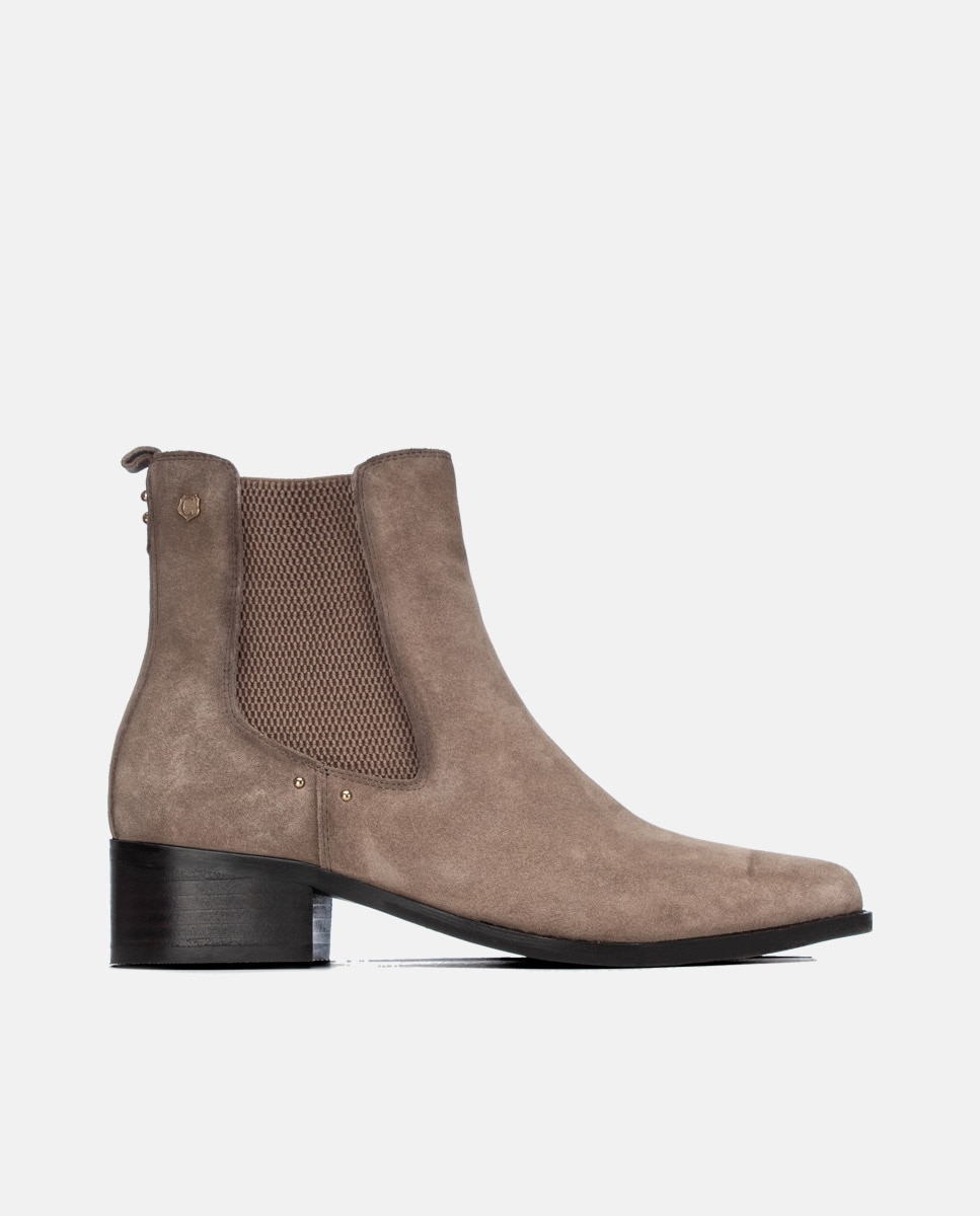 Botines de mujer de piel - Carmela - Marrón Marrón-1