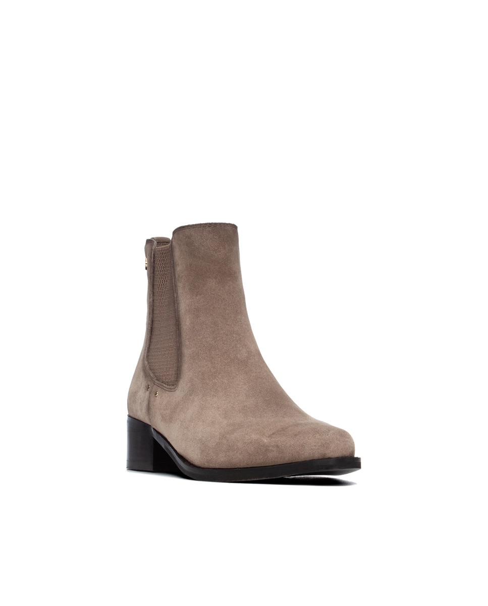Botines de mujer de piel - Carmela - Marrón Marrón-3