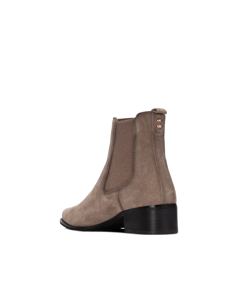 Botines de mujer de piel - Carmela - Marrón Marrón-2