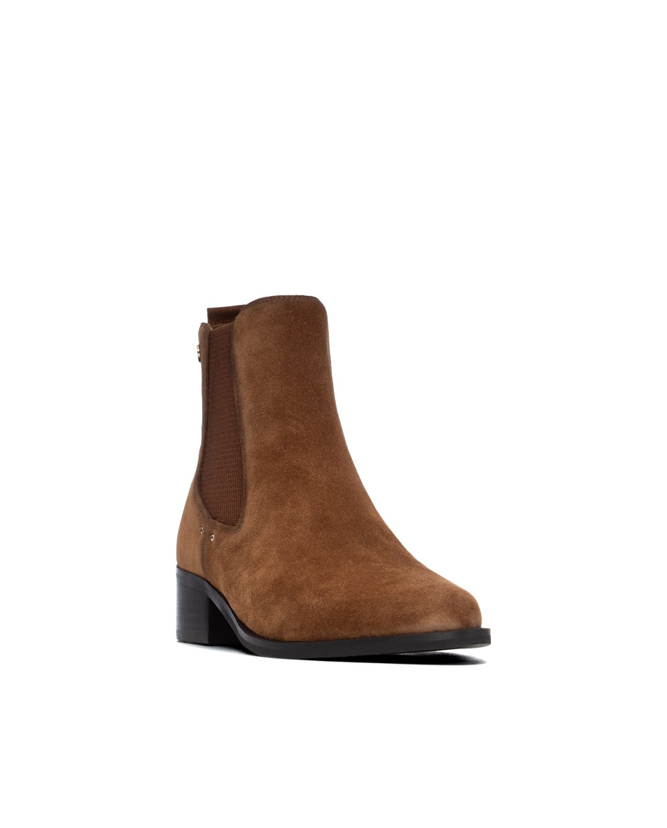 Botines de mujer de piel - Carmela - Camel Camel-3