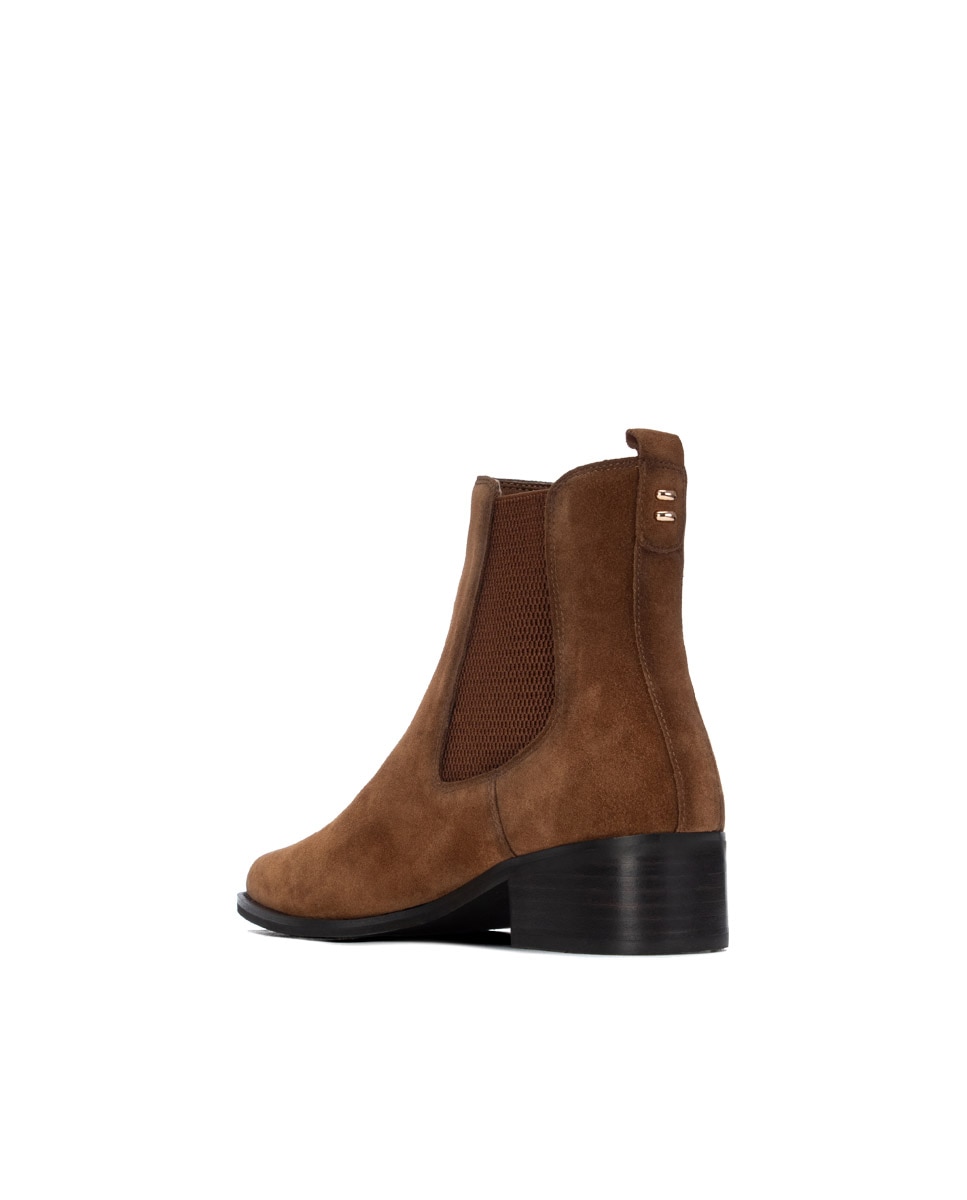 Botines de mujer de piel - Carmela - Camel Camel-2