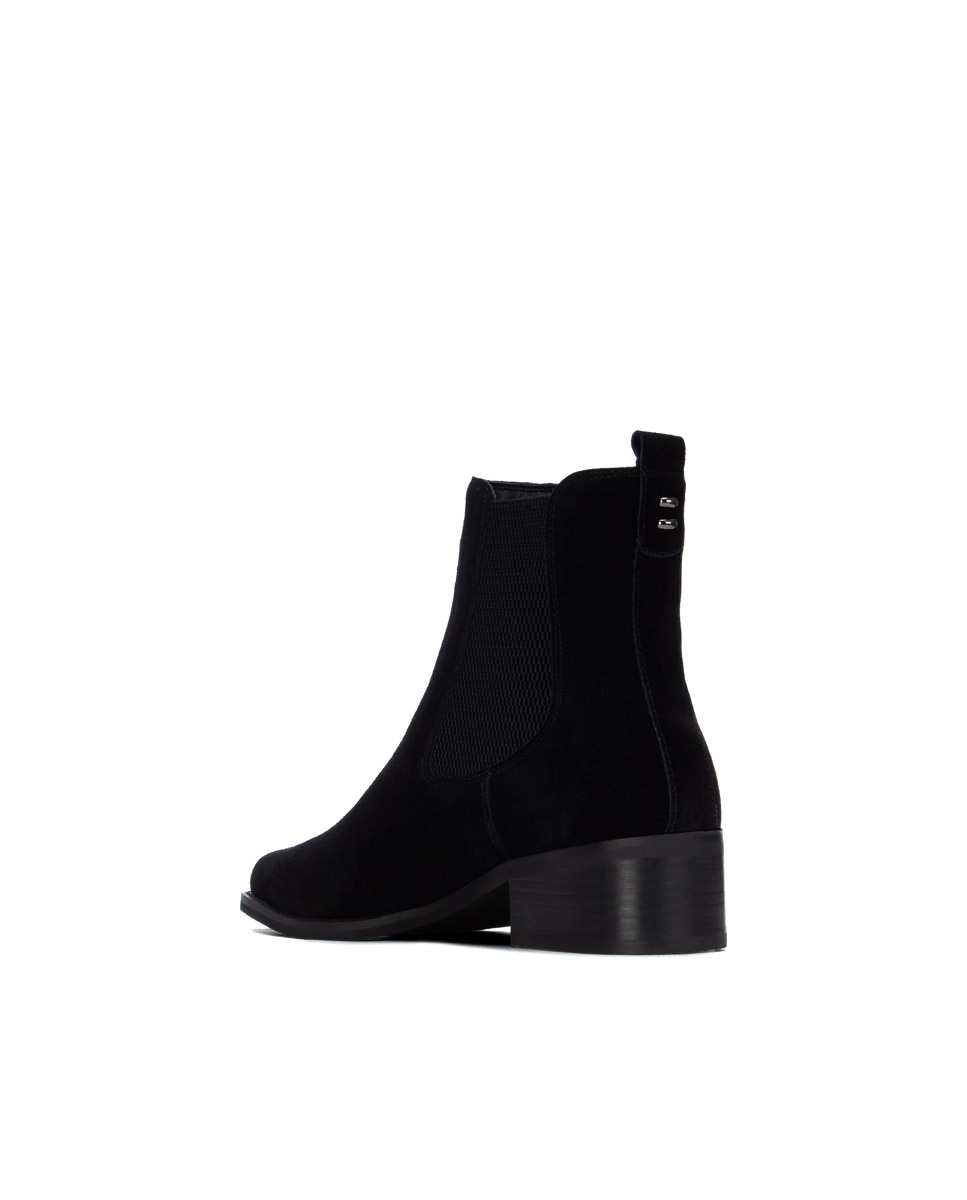 Botines de mujer de piel - Carmela - Negro Negro-2