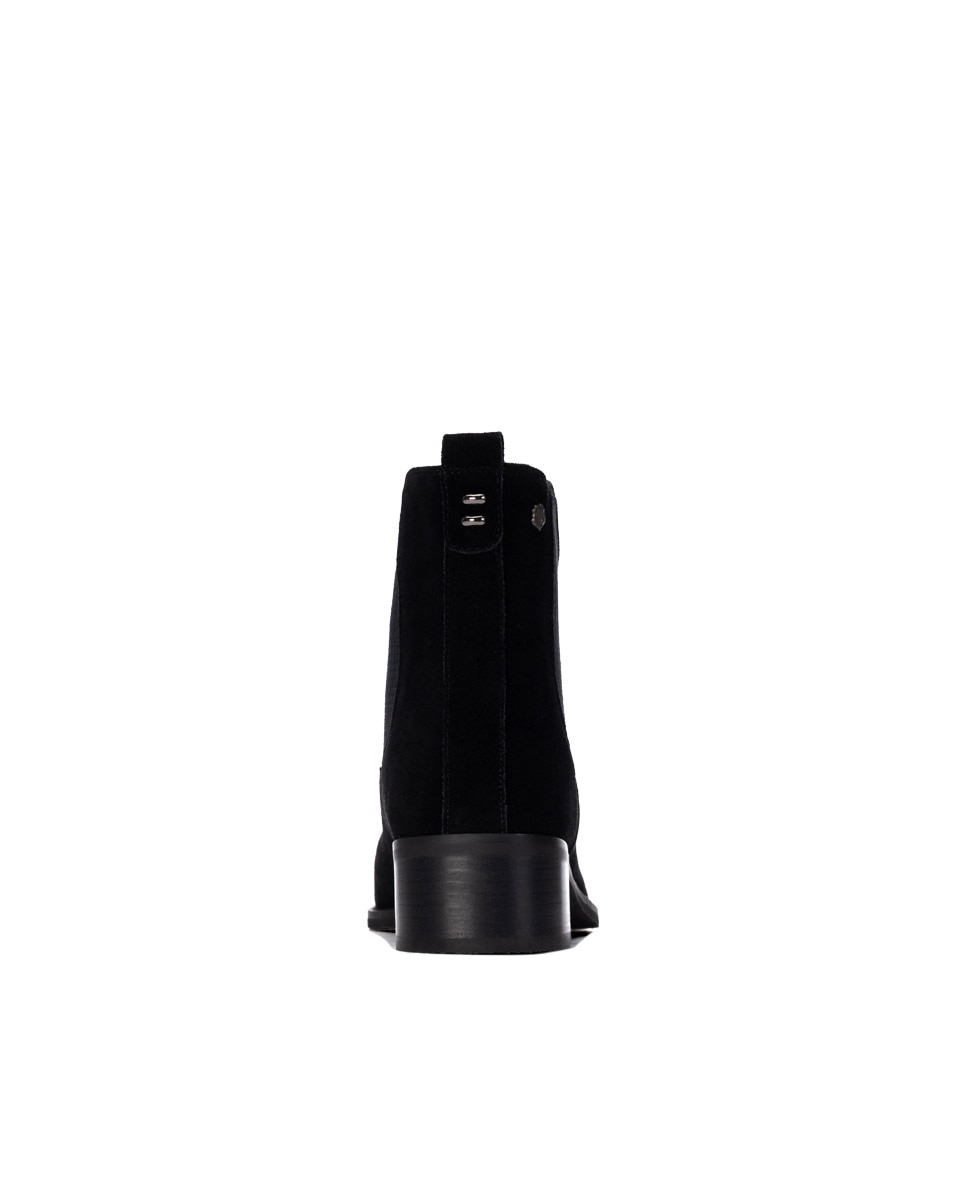 Botines de mujer de piel - Carmela - Negro Negro-5