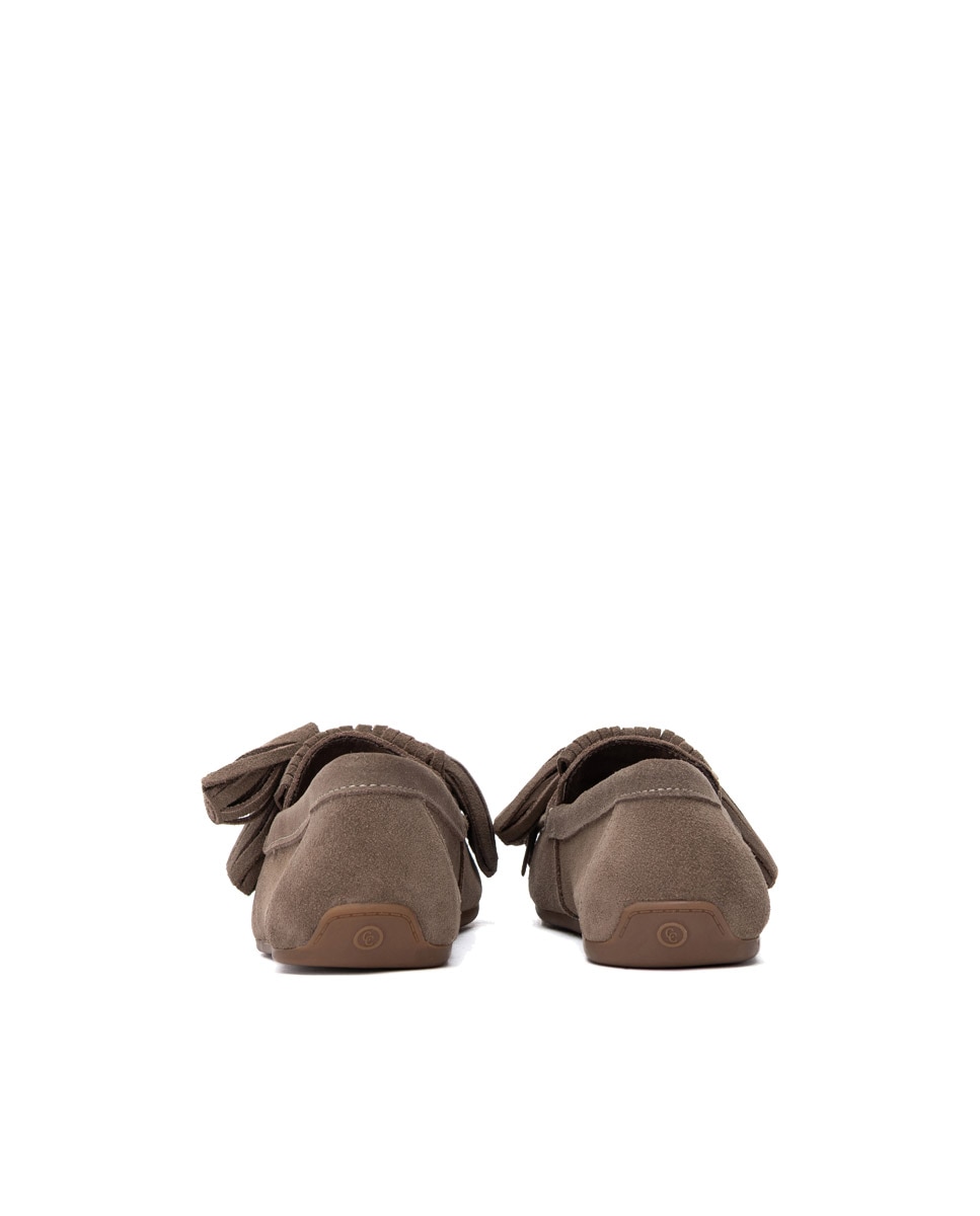 Mocasín de mujer de piel - Carmela - Marrón Marrón-2
