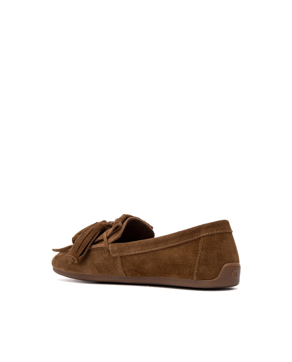 Mocasín de mujer de piel - Carmela - Camel Camel-2