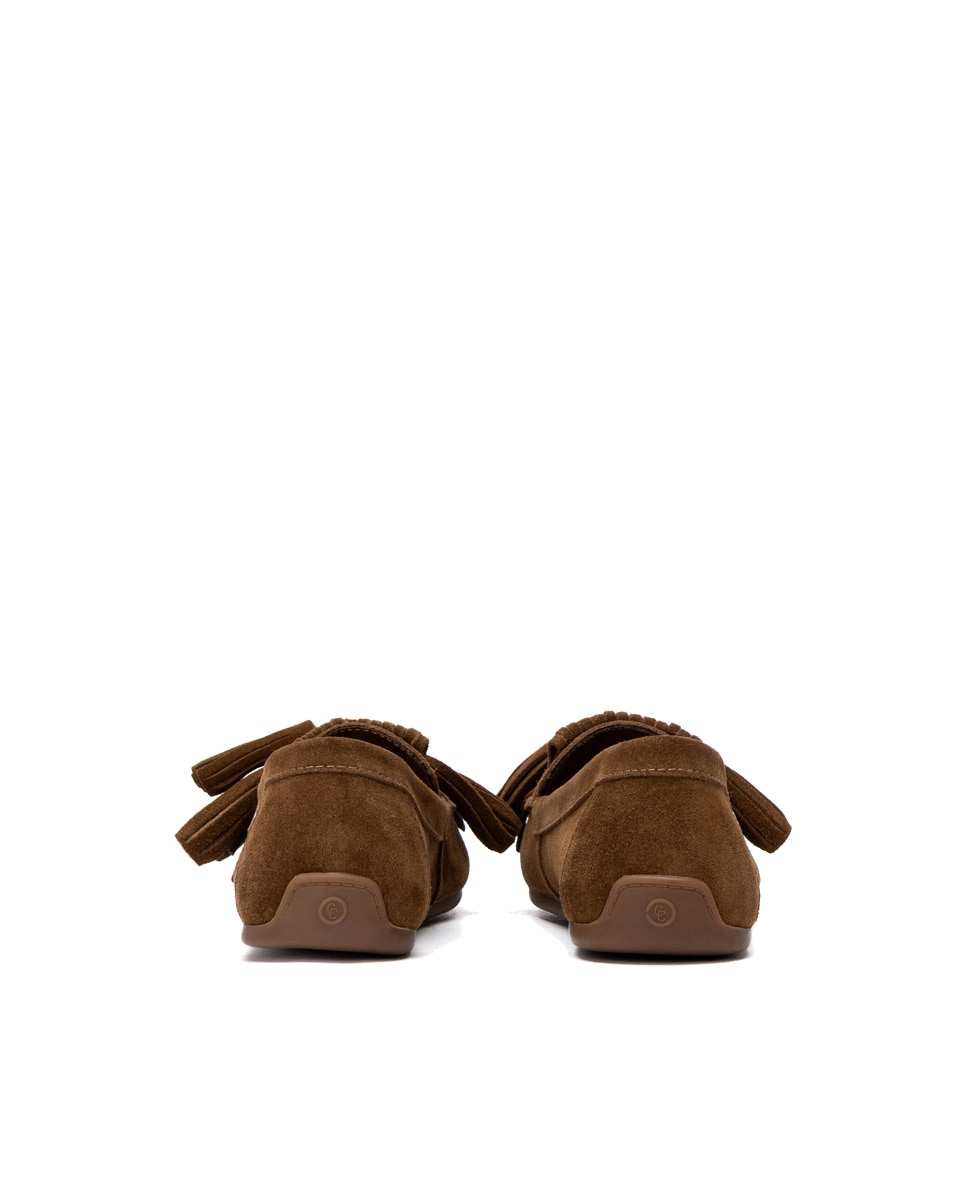 Mocasín de mujer de piel - Carmela - Camel Camel-5