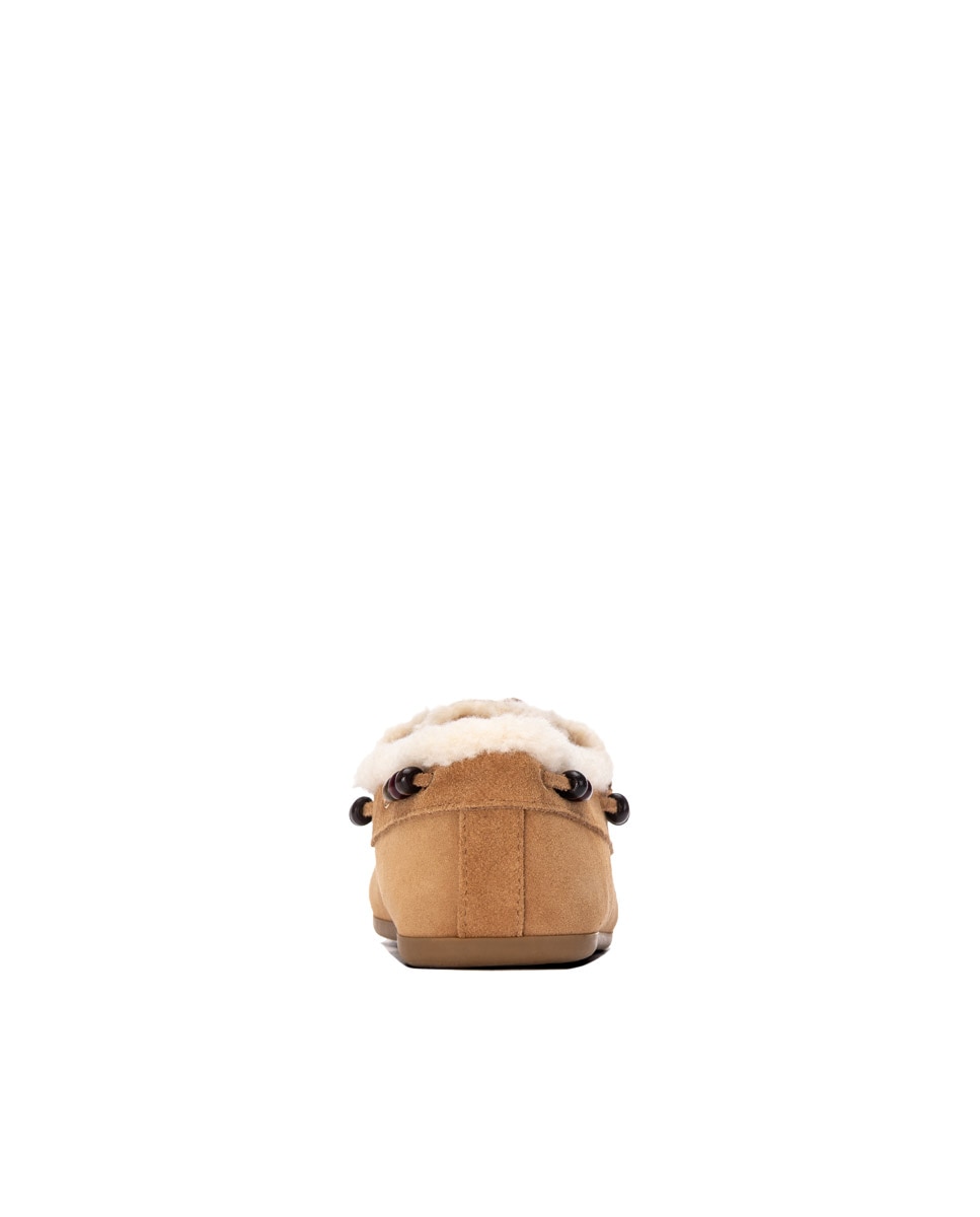 Mocasín de mujer de piel - Carmela - Camel Camel-4