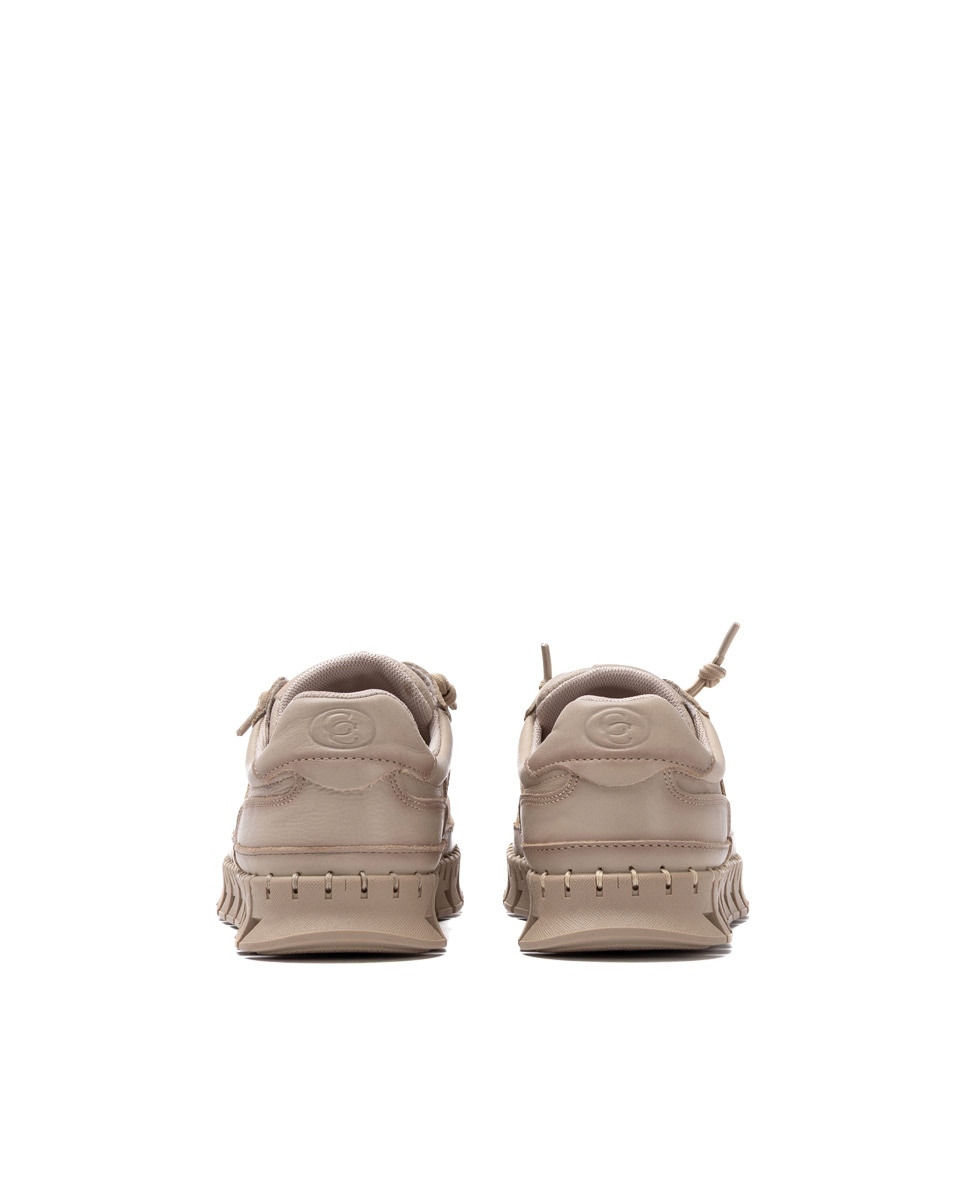 Zapatilla de mujer con cordones - Carmela - Beige Beige-9