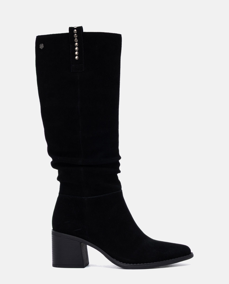 Bota de mujer con cremallera - Carmela - Negro Negro-1
