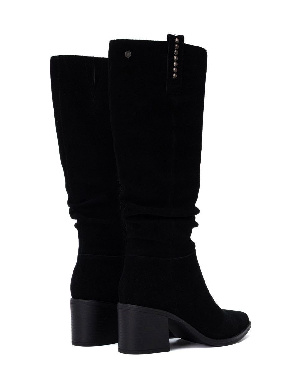 Bota de mujer con cremallera - Carmela - Negro Negro-8