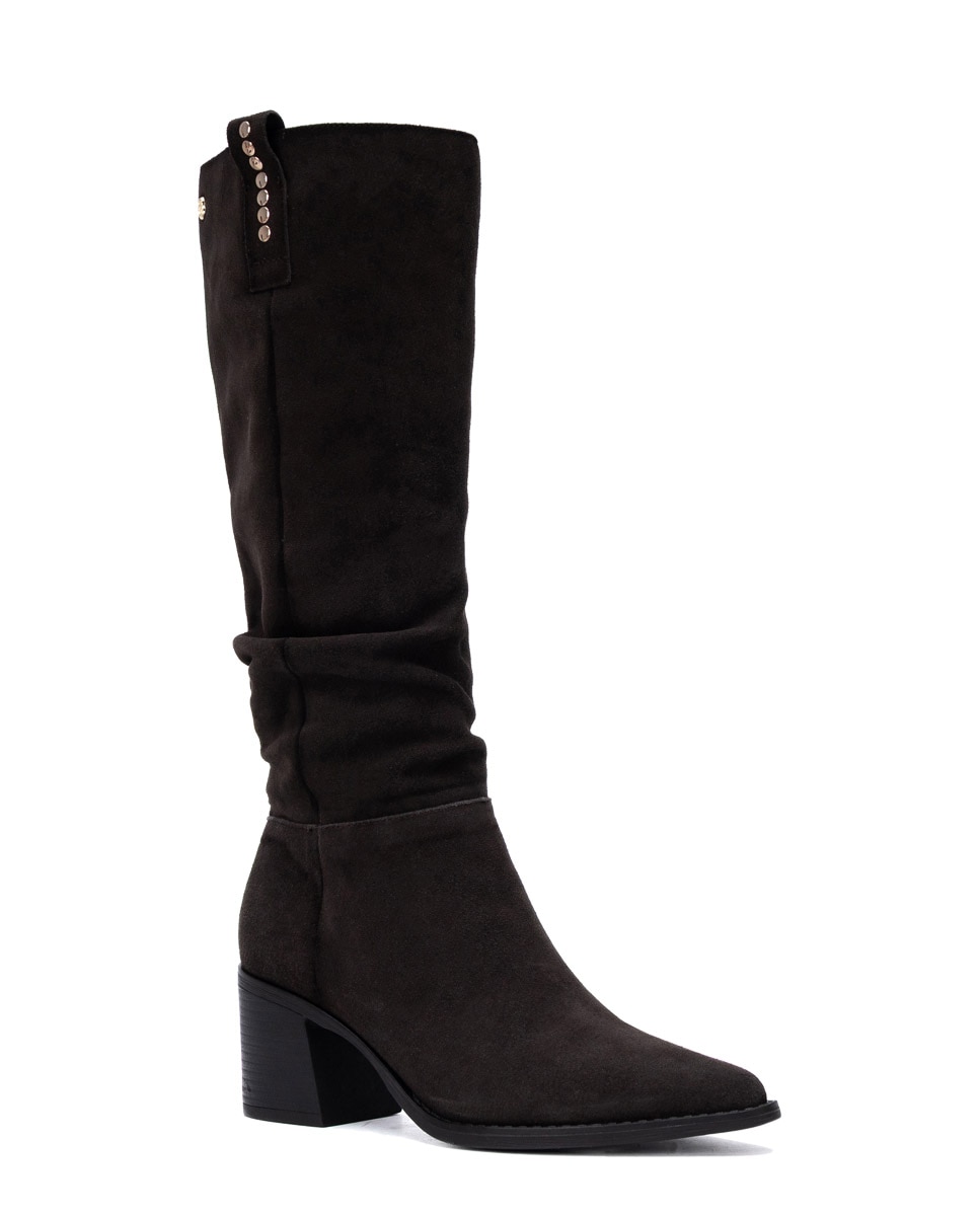 Bota de mujer con cremallera - Carmela - Marrón Marrón-3