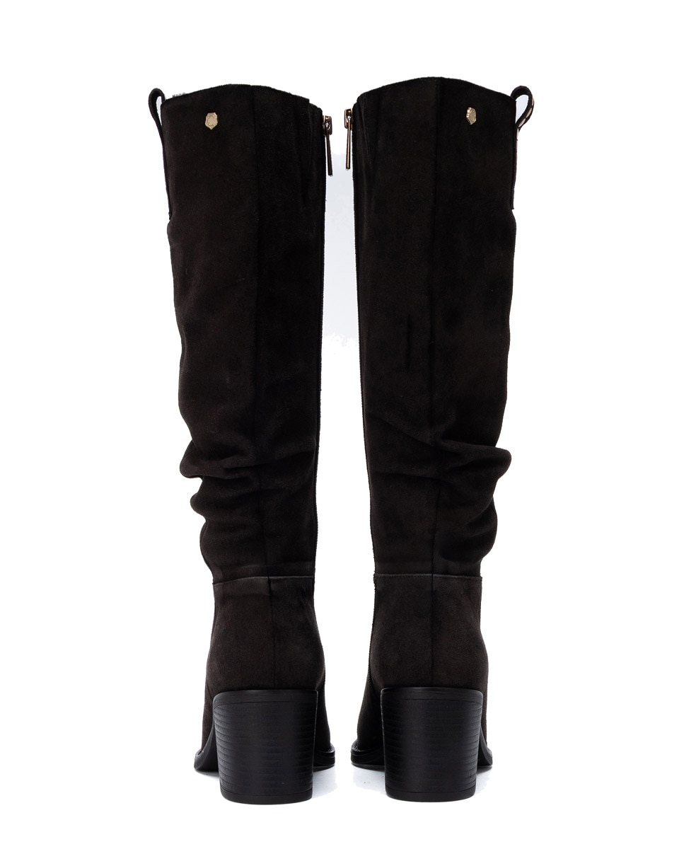 Bota de mujer con cremallera - Carmela - Marrón Marrón-5