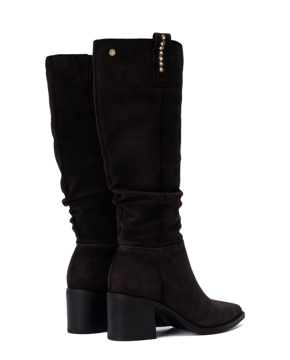 Bota de mujer con cremallera - Carmela - Marrón Marrón-9