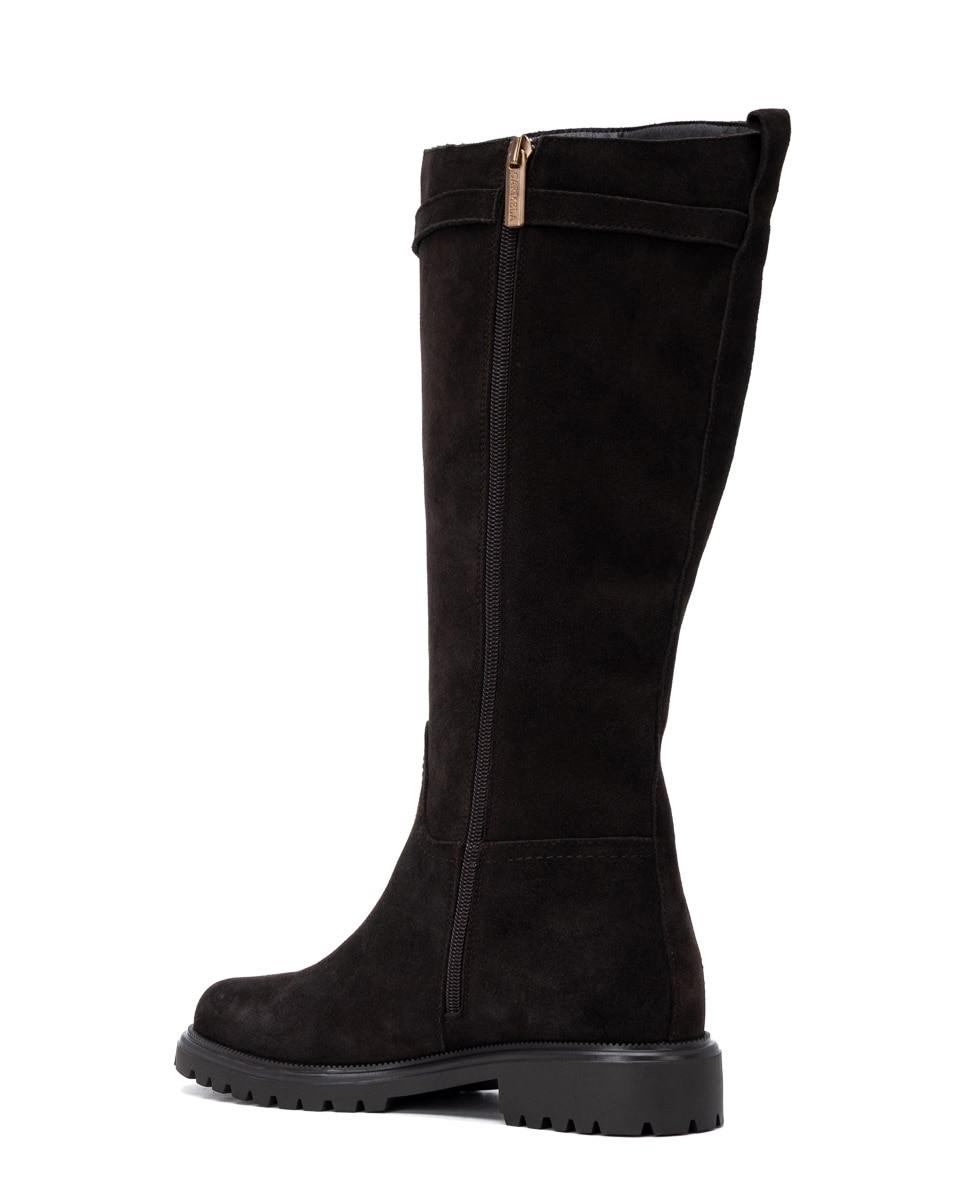 Bota de mujer con cremallera - Carmela - Marrón Marrón-2