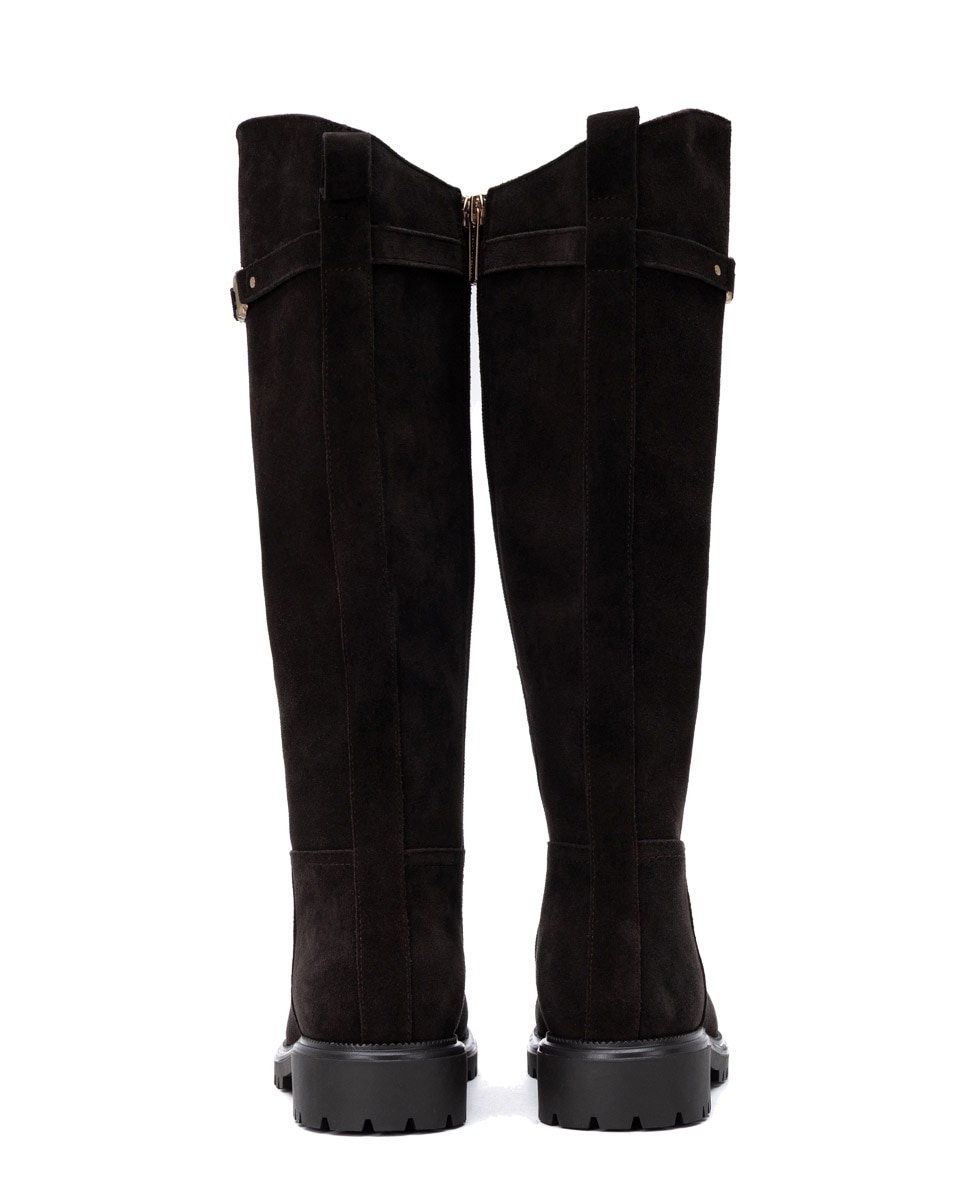 Bota de mujer con cremallera - Carmela - Marrón Marrón-5