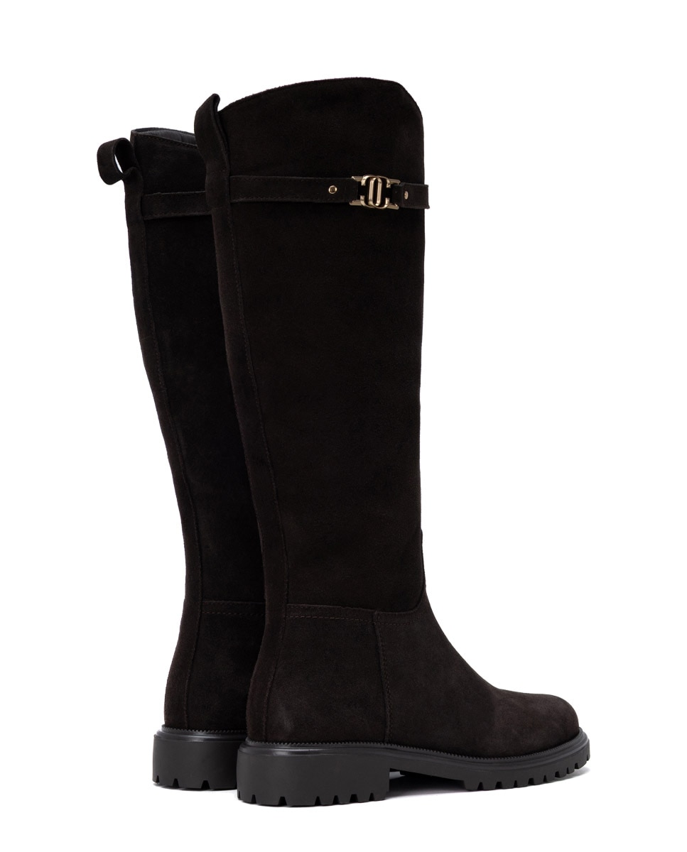 Bota de mujer con cremallera - Carmela - Marrón Marrón-6