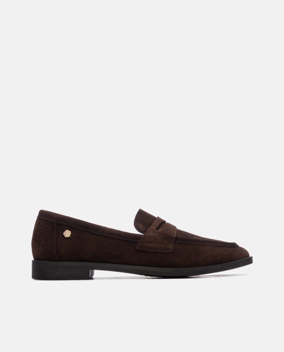 Imagen 0 de Mocasín de mujer de piel Marrón