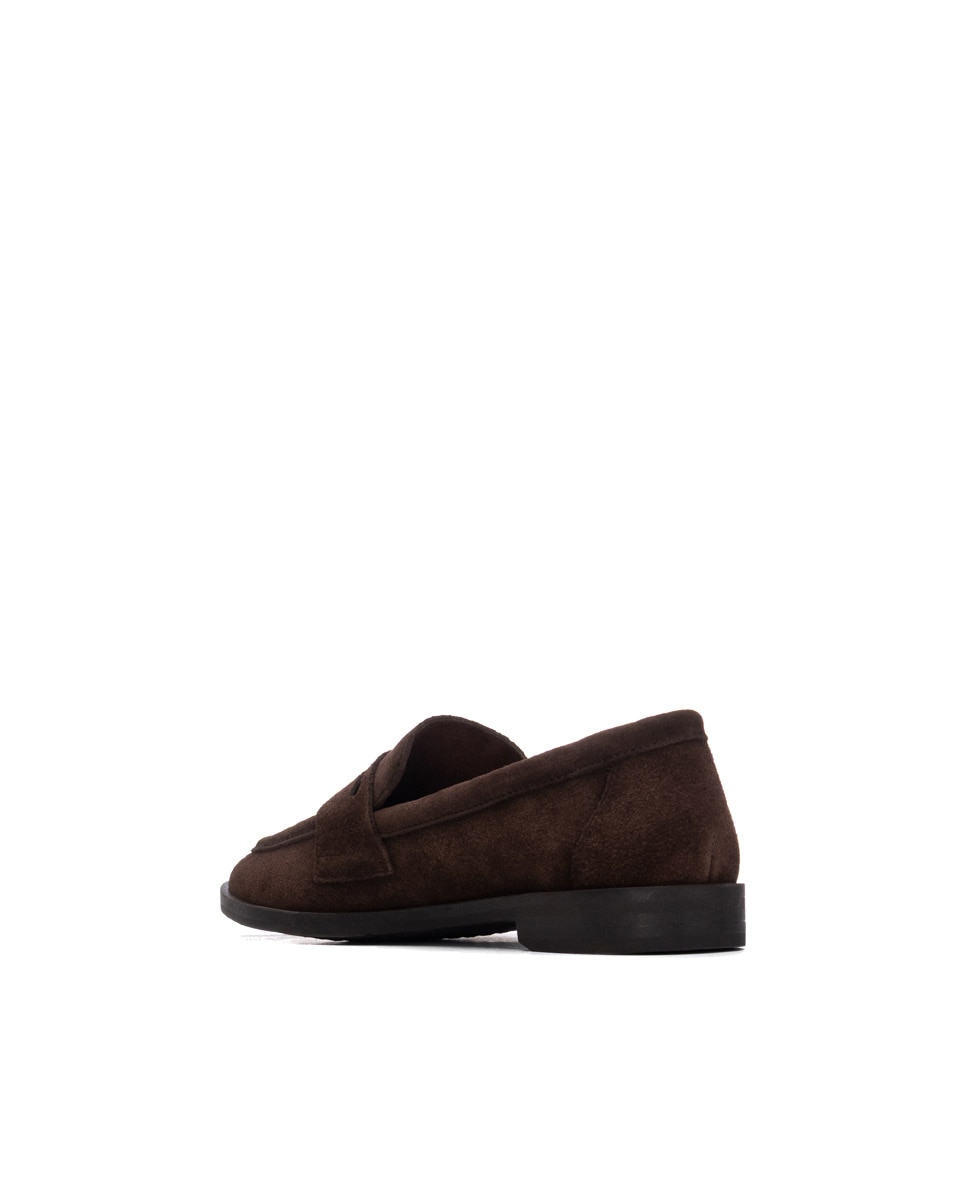 Mocasín de mujer de piel - Carmela - Marrón Marrón-2