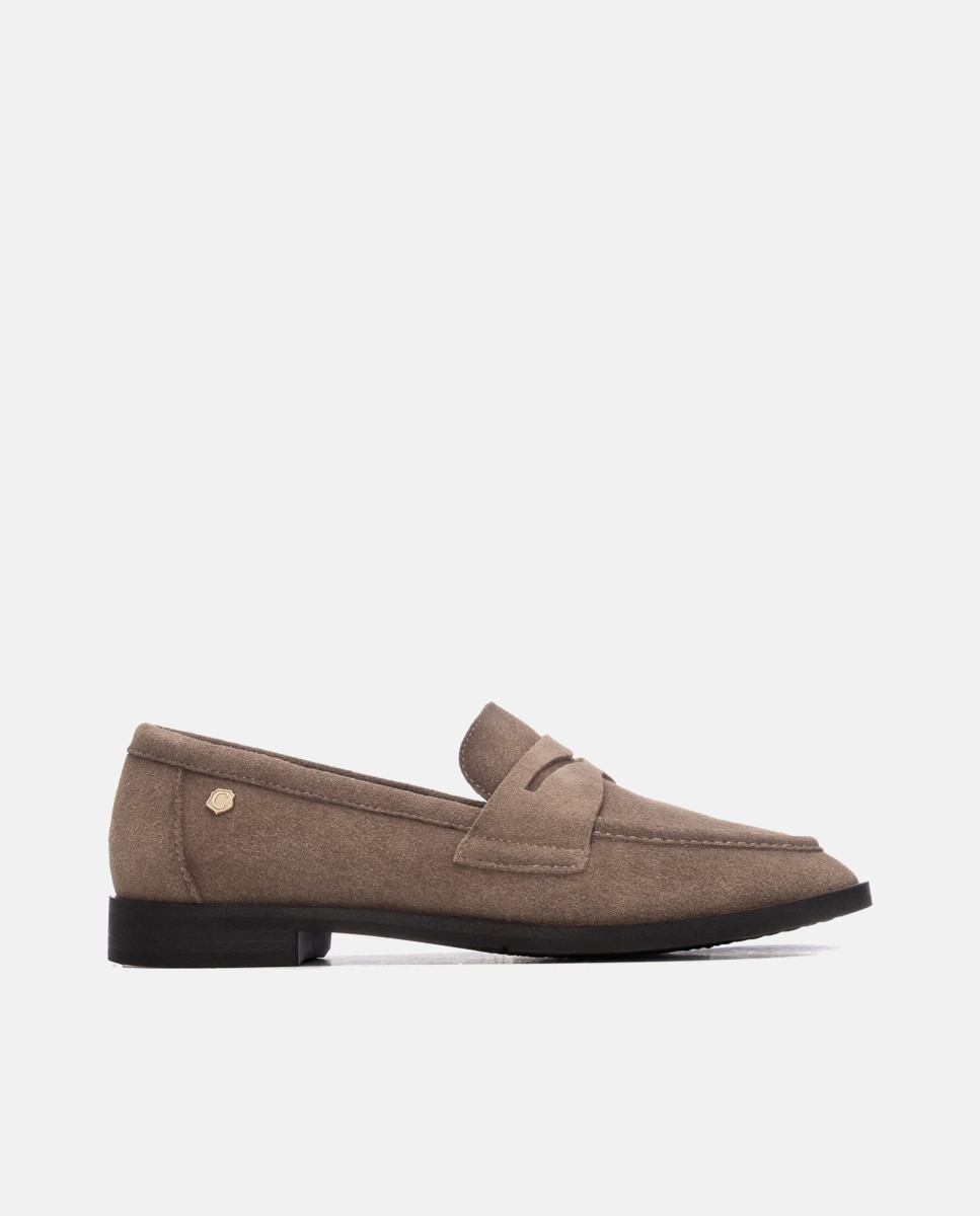 Mocasín de mujer de piel - Carmela - Marrón Marrón-1