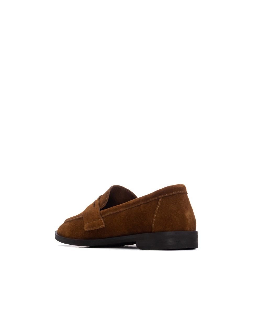 Mocasín de mujer de piel - Carmela - Camel Camel-2