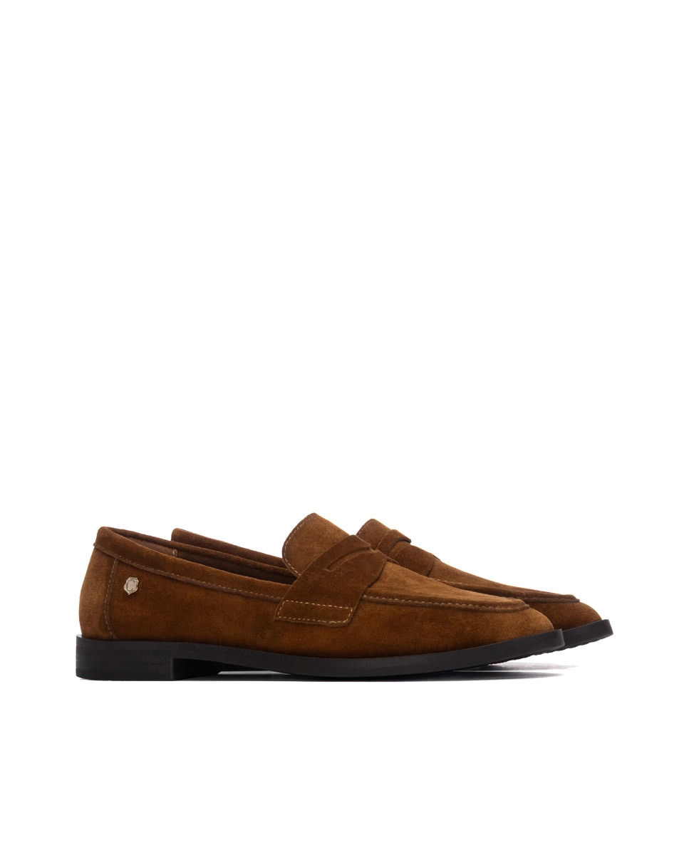 Mocasín de mujer de piel - Carmela - Camel Camel-4