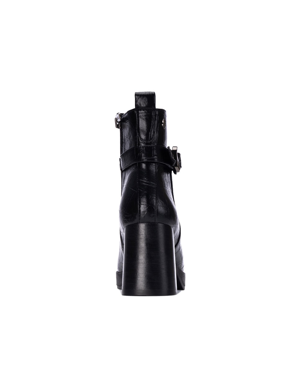 Botines de mujer con cremallera - Carmela - Negro Negro-5