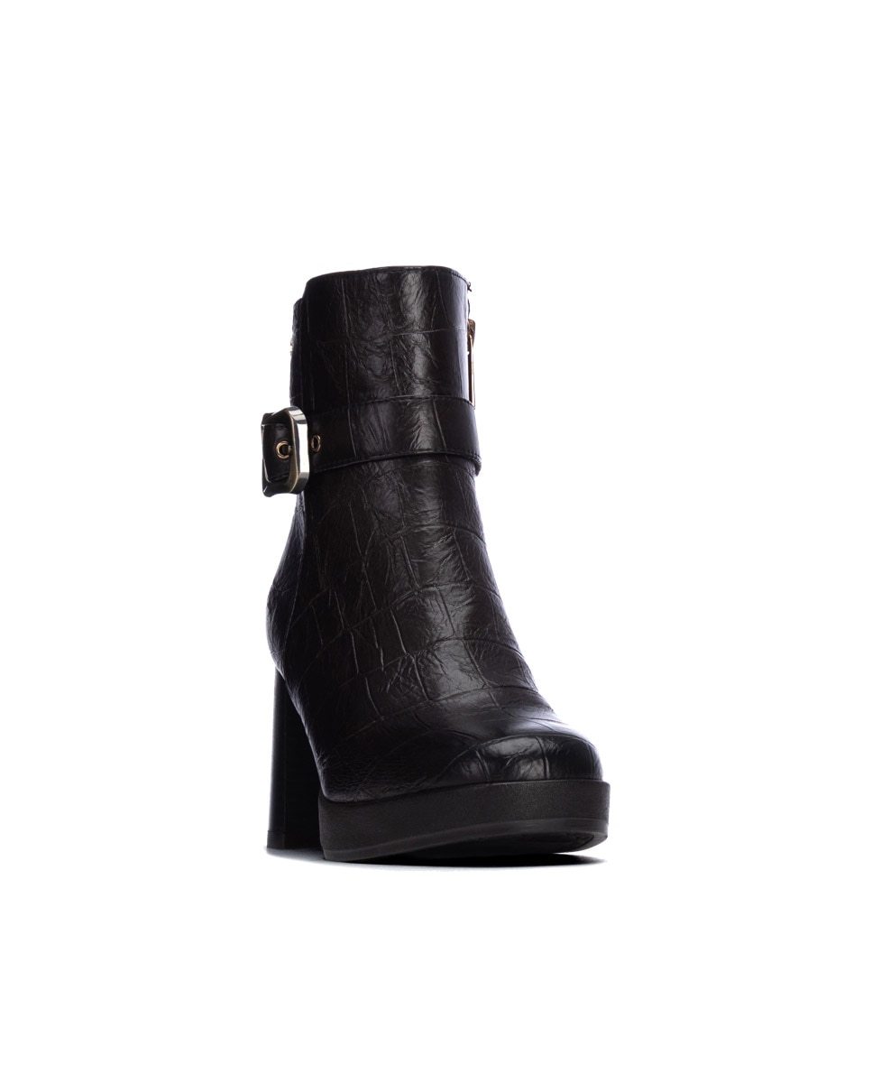 Botines de mujer con cremallera - Carmela - Marrón Marrón-3