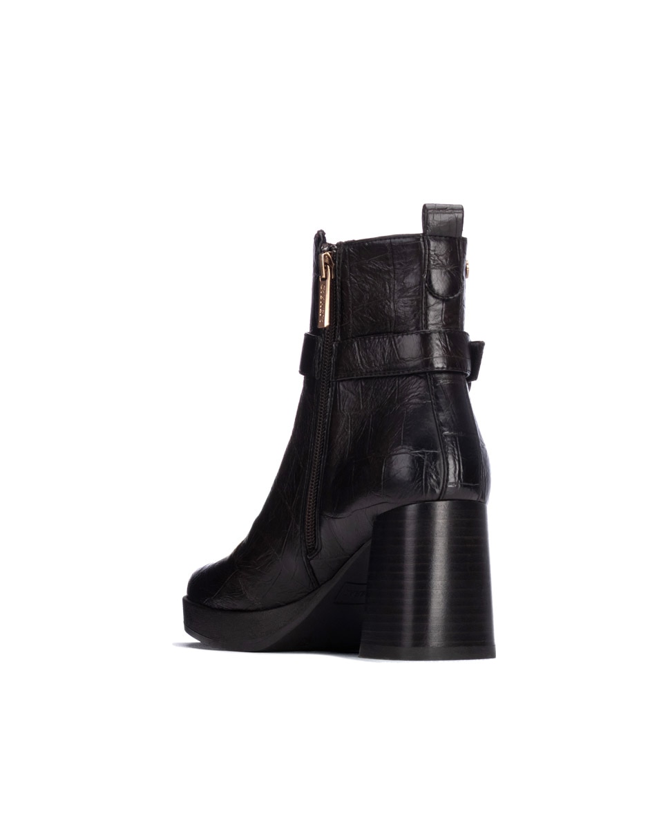 Botines de mujer con cremallera - Carmela - Marrón Marrón-2