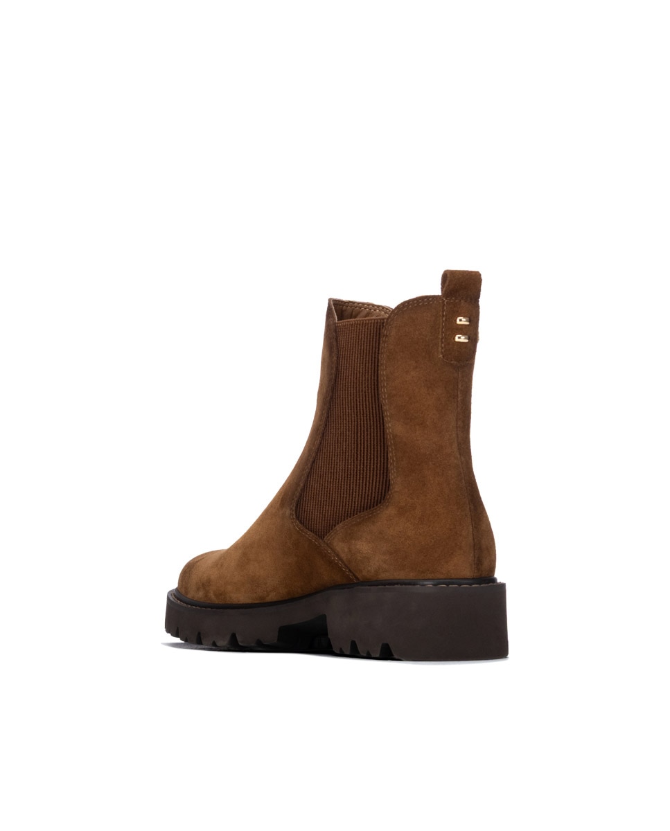 Botín de mujer de piel - Carmela - Camel Camel-2