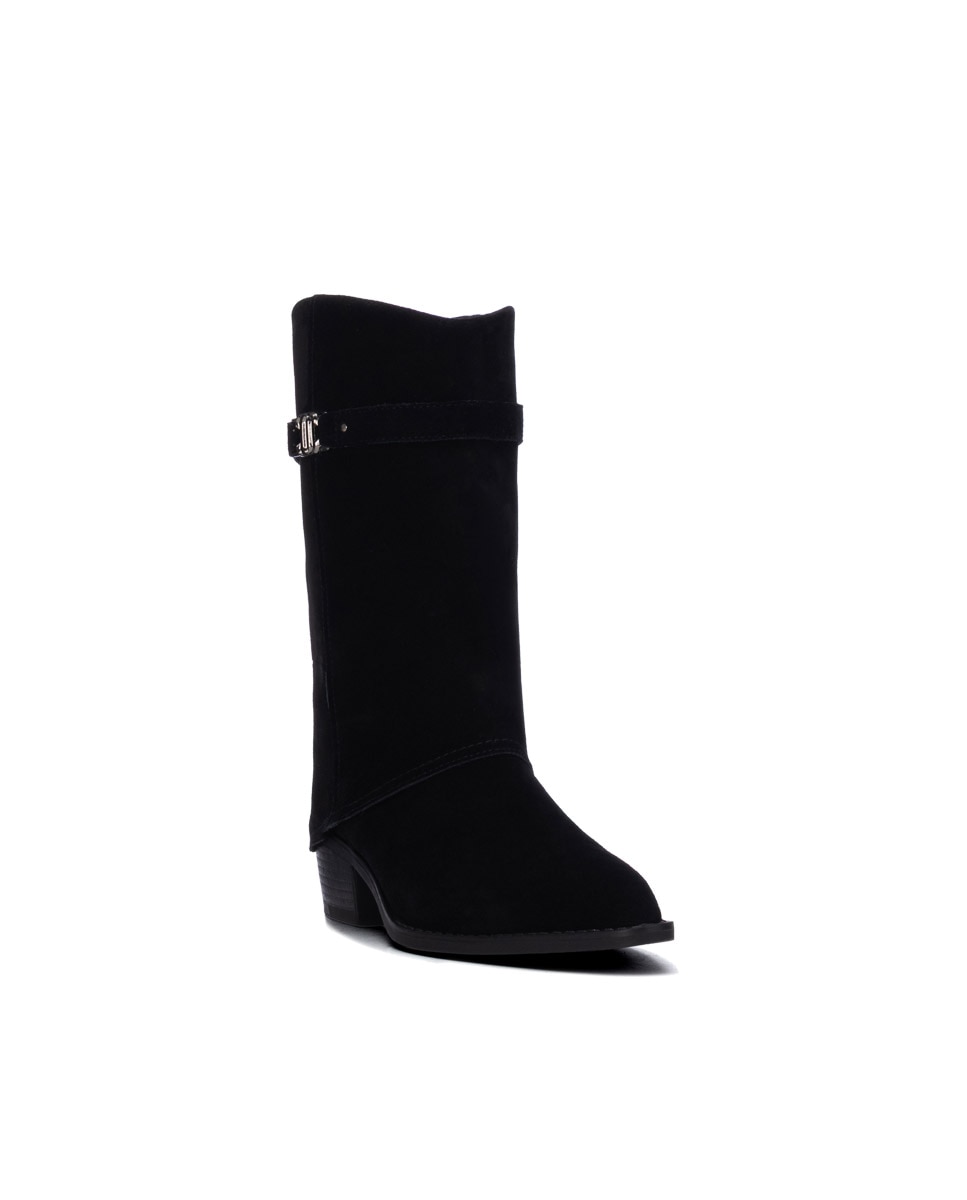 Bota de mujer con cremallera - Carmela - Negro Negro-3