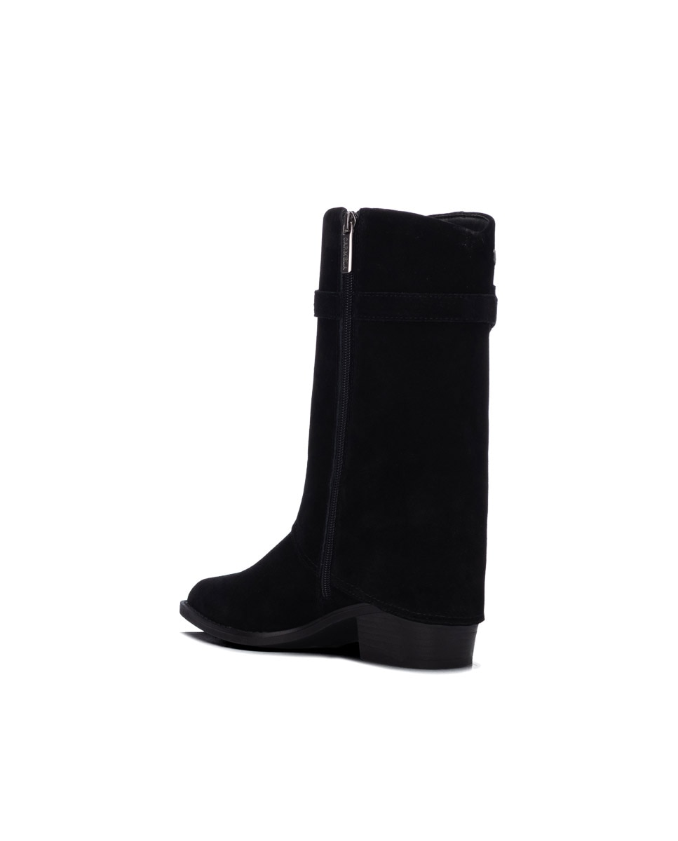 Bota de mujer con cremallera - Carmela - Negro Negro-2