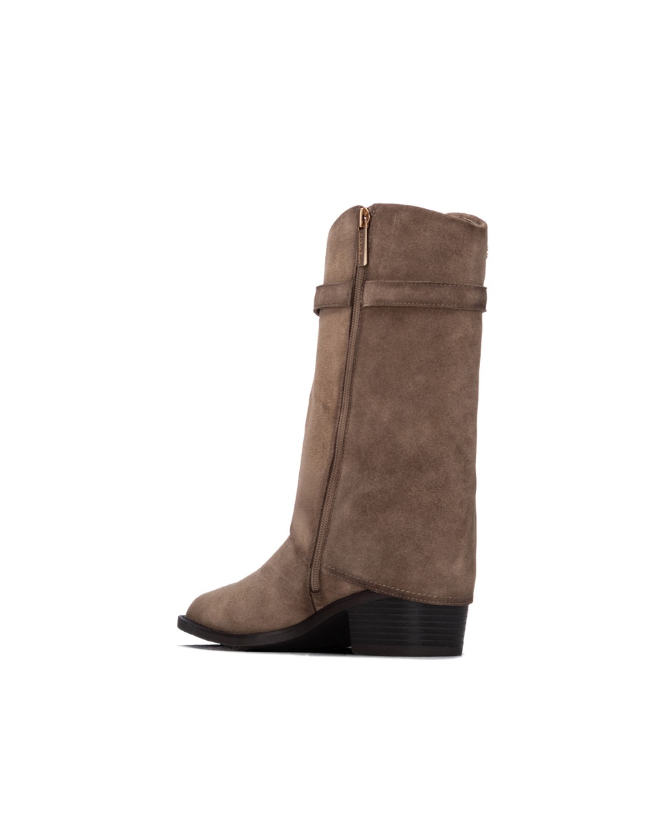 Bota de mujer con cremallera - Carmela - Marrón Marrón-2
