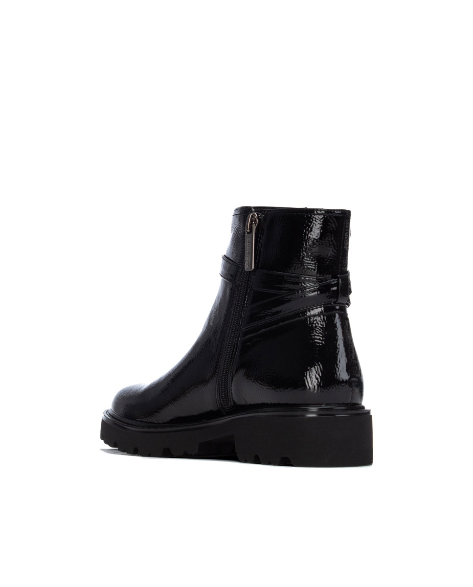 Botines de mujer con cremallera - Carmela - Negro Negro-2