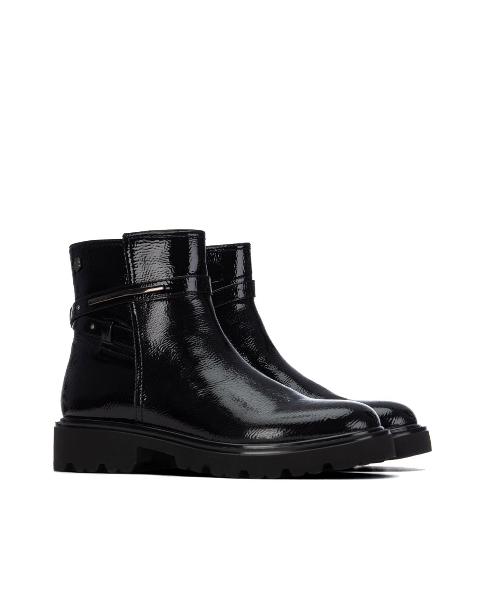 Botines de mujer con cremallera - Carmela - Negro Negro-4