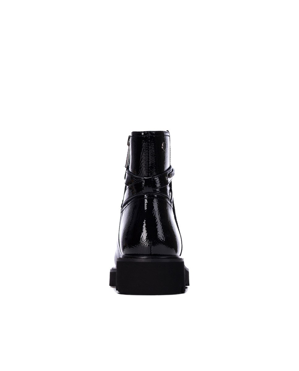 Botines de mujer con cremallera - Carmela - Negro Negro-5