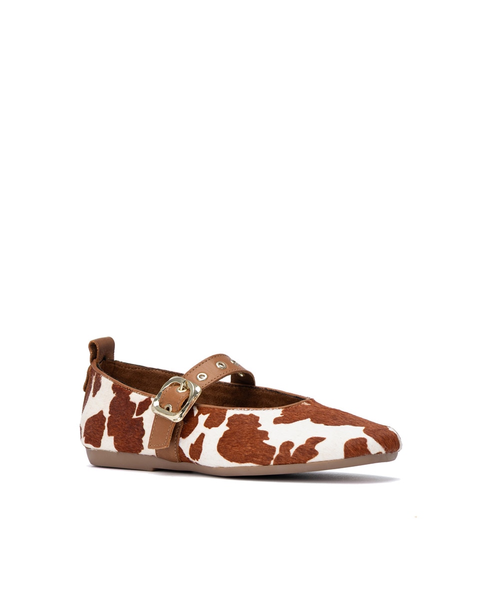 Bailarina de mujer con hebilla - Carmela - Camel Camel-3