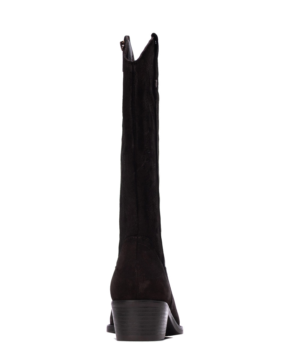 Bota de mujer con cremallera - Carmela - Marrón Marrón-5