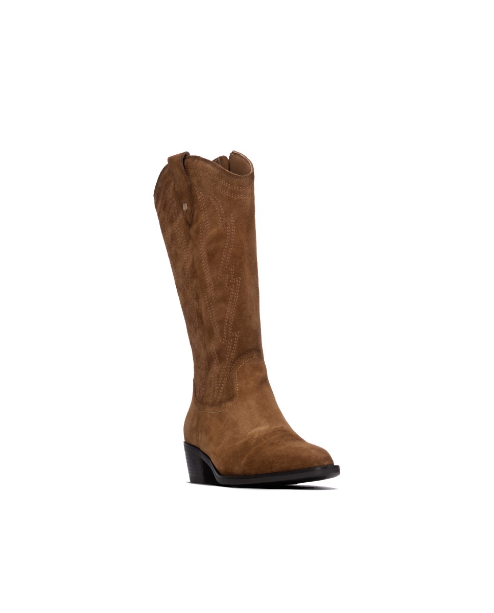 Bota de mujer con cremallera - Carmela - Camel Camel-3